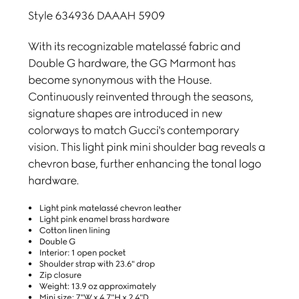 Gucci gg mini marmont 2024🔥FINAL SALE!!🔥 - Picture 6 of 6